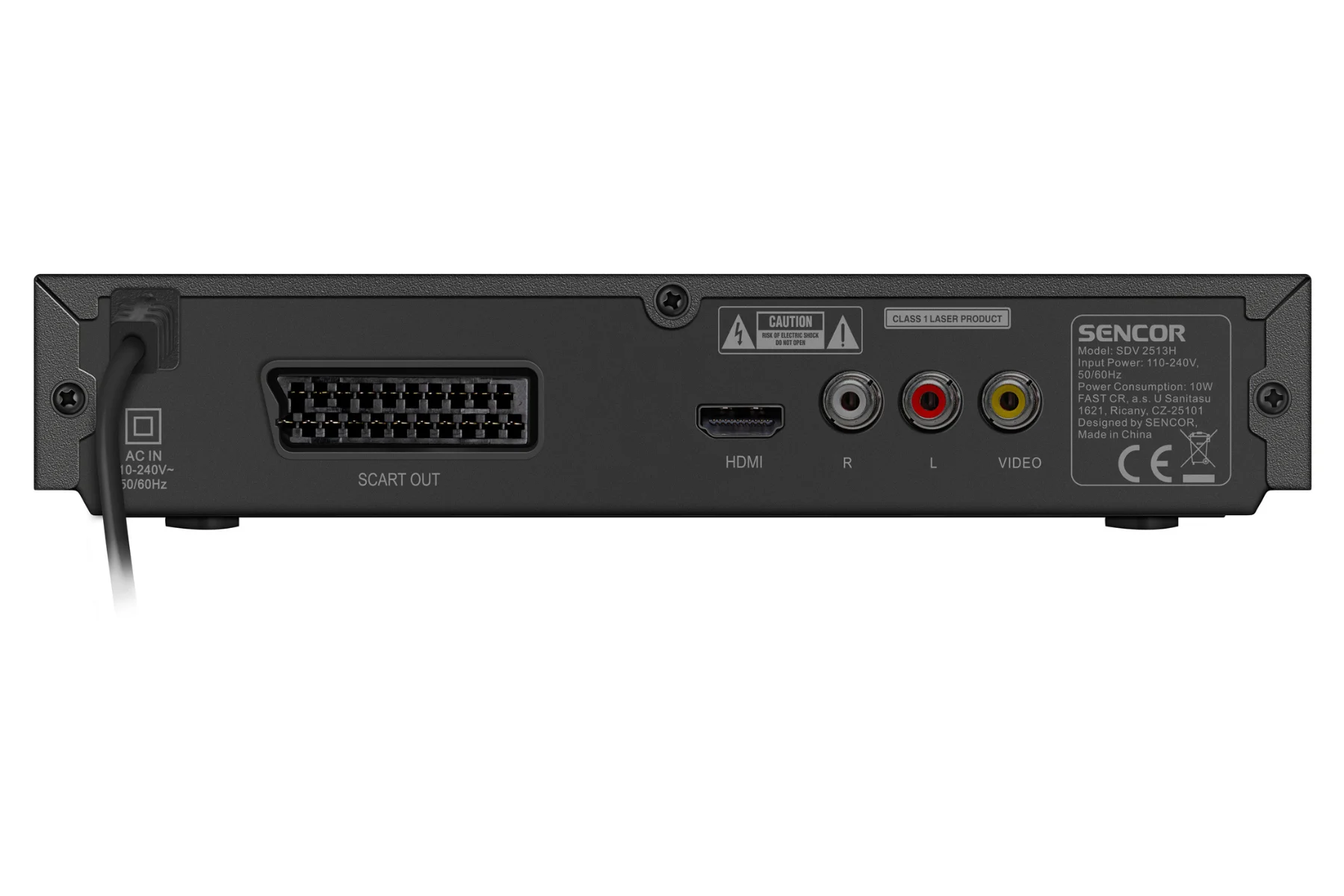 DVD prehrávač Sencor SDV 2513H podpora formatov funkcie