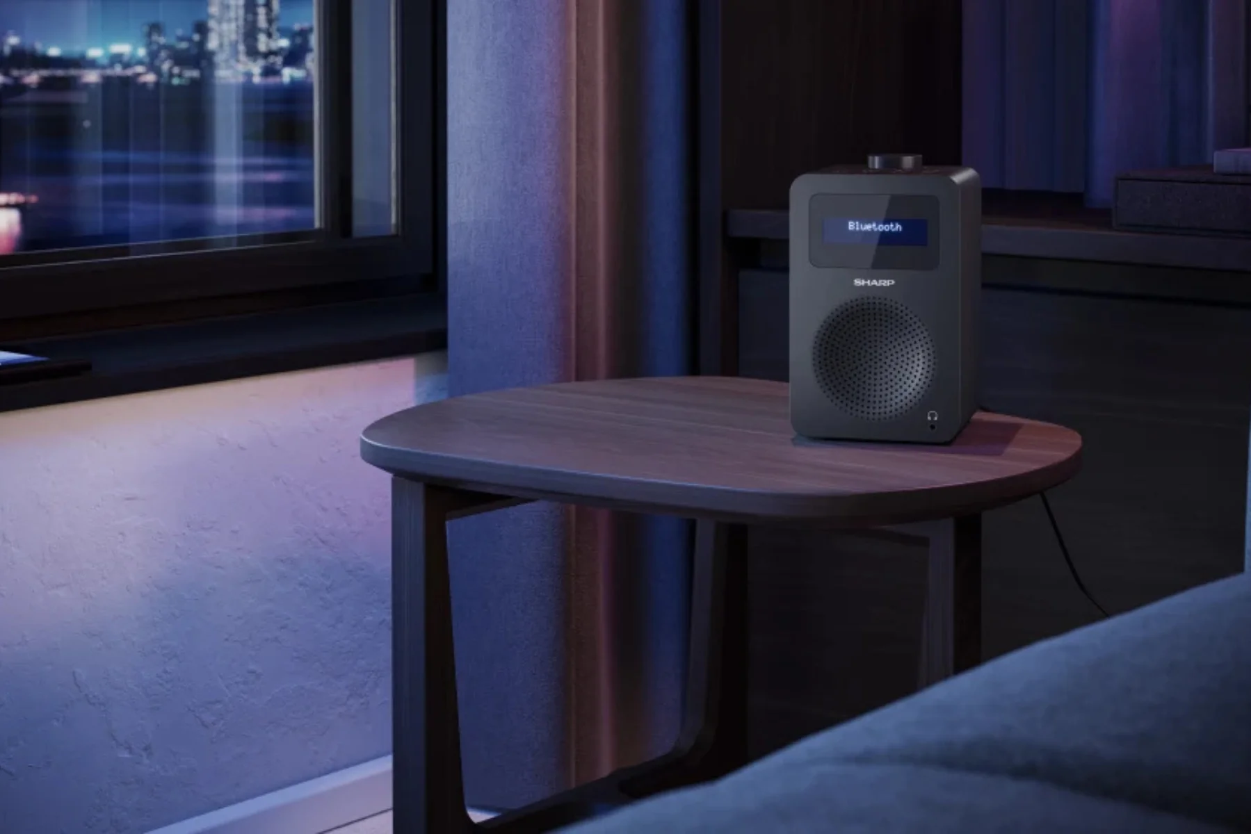 Rádioprijímač Sharp DR-430BK FM/DAB+ kvalitny zvuk pamat stanic