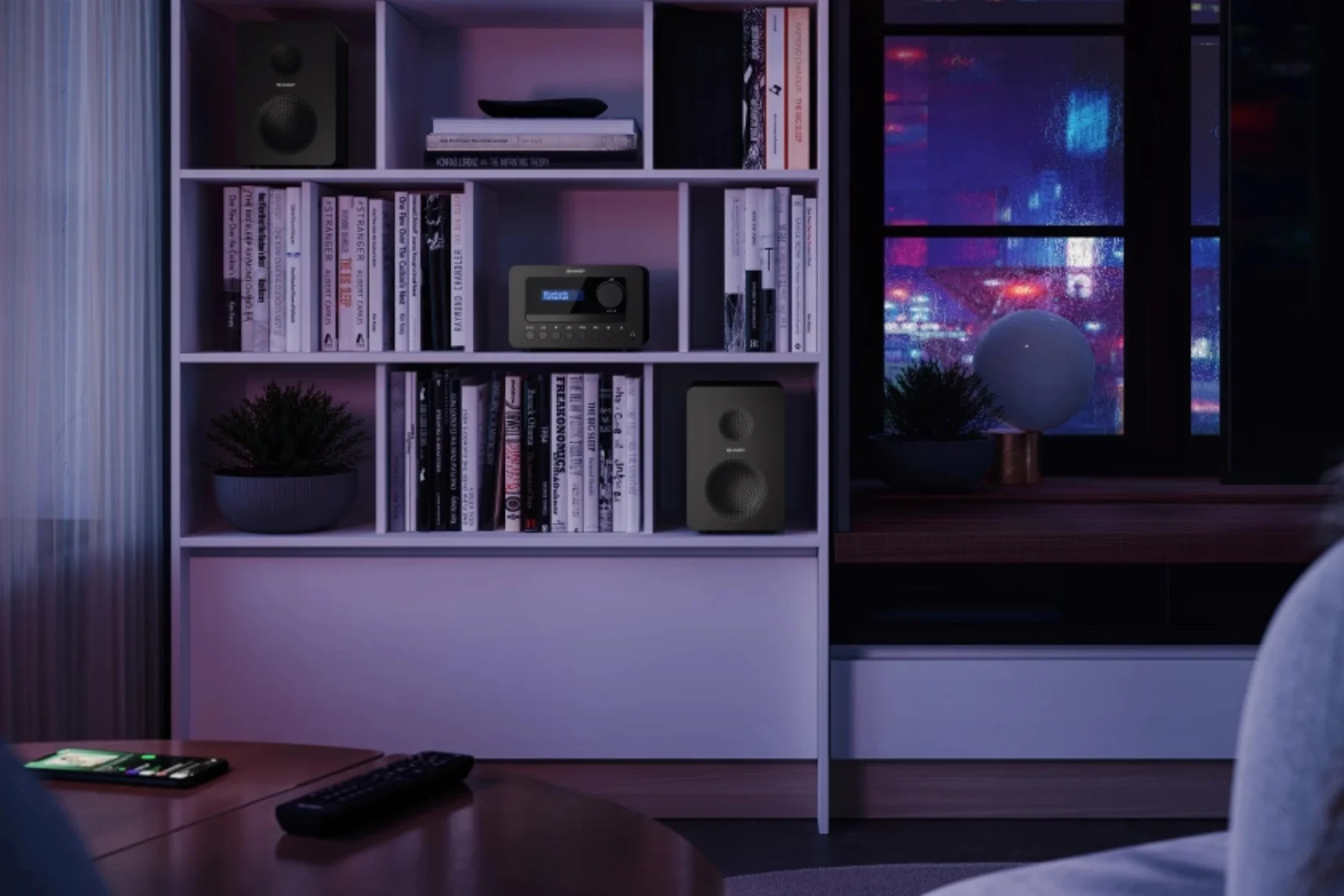 Hi-Fi Mikrosystém Sharp XL-B520BK DAB zvuk vykon