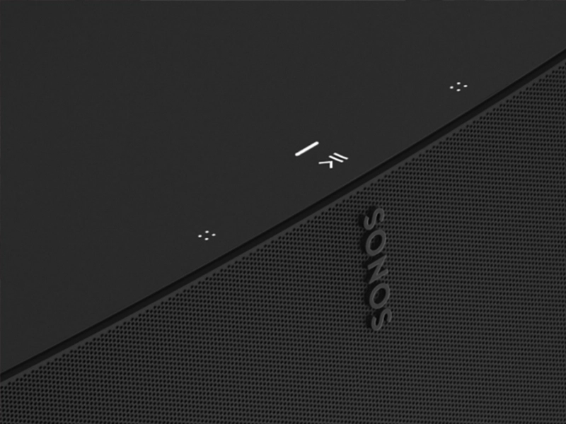 Sonos_five_black dotykové ovládanie
