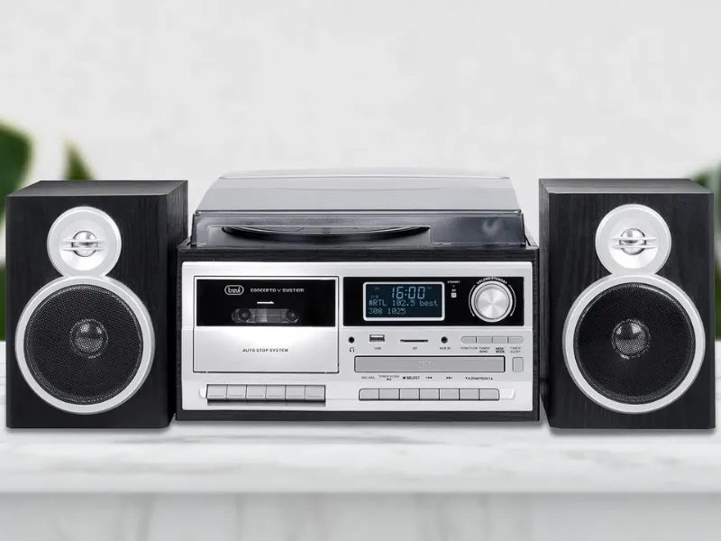 Pomocou DAB, DAB+ a FM tunera si naladíte požadovanú stanicu a môžete si užívať dokonale čistý zvuk HiFi systému Trevi TT 1072 DAB