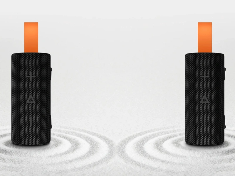 Pre dosiahnutie priestorového zvuku je možné Xiaomi Sound Pocket 5W spárovať s ďalším rovnakým reproduktorom.