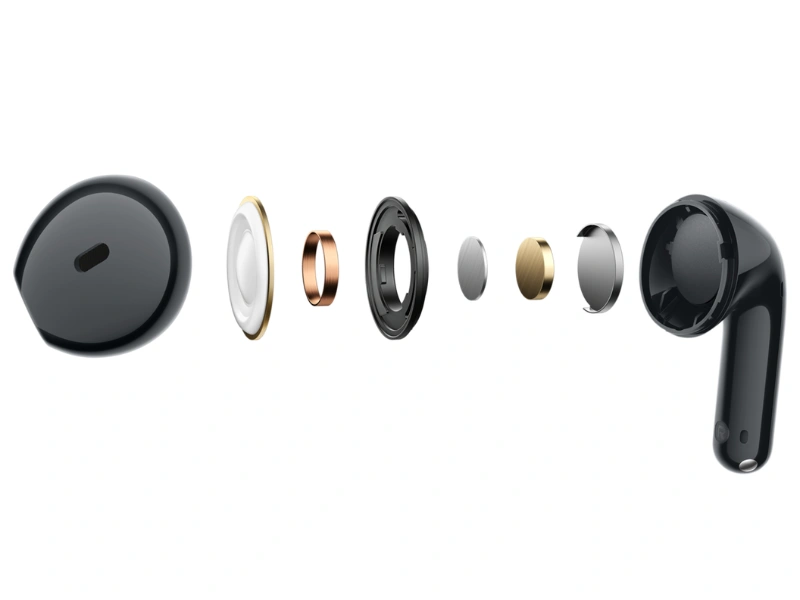 O zvuk bez skreslenia sa v slúchadlách Xiaomi Redmi Buds 8 Active postará 14,2 mm menič.