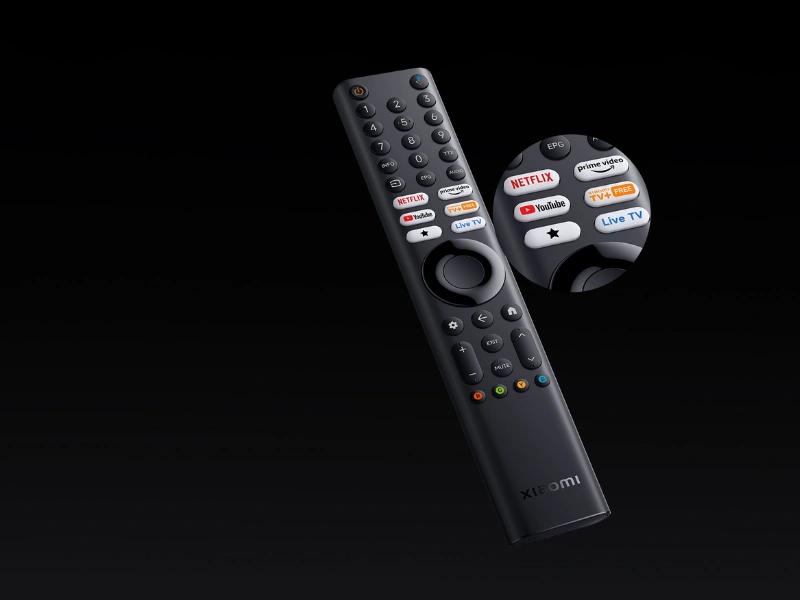S 360° Bluetooth pripojením ovládate Xiaomi TV S Mini LED 65 2026 z každého uhla.