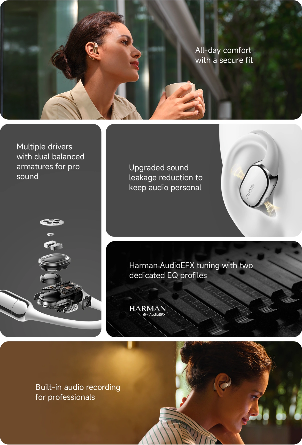 Kľúčové vlastnosti slúchadiel Xiaomi OpenWear Stereo Pro