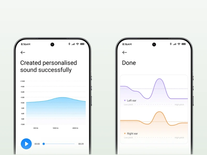 Sound ID analyzuje, lad&iacute; a prisp&ocirc;sob&iacute; zvuk tak, aby v&aacute;m bezdr&ocirc;tov&eacute; sl&uacute;chadl&aacute; Xiaomi Redmi Buds 8 dokonale ulahodil.