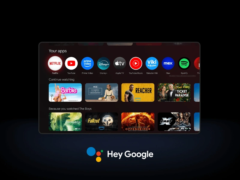 Google Assistant vám umožni pohodlné ovládanie TV Xiaomi TV A Pro iba pomocou hlasu.