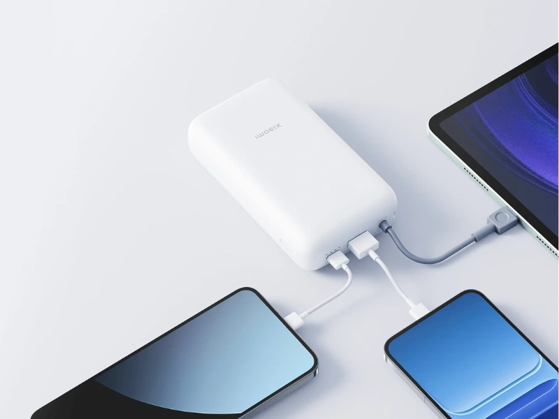 S powerbankou Xiaomi 20 000 môžete nabíjať až 3 zariadenia súčasne.