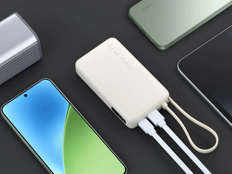 S powerbankou Xiaomi 67 W 10 000 zvládnete nabíjať až 3 zariadenia súčasne.