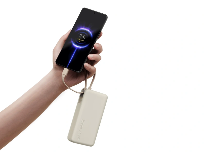 S powerbankou Xiaomi 67 W 20 000 máte dostatok energie pre svoje zariadenia na niekoľko dní.