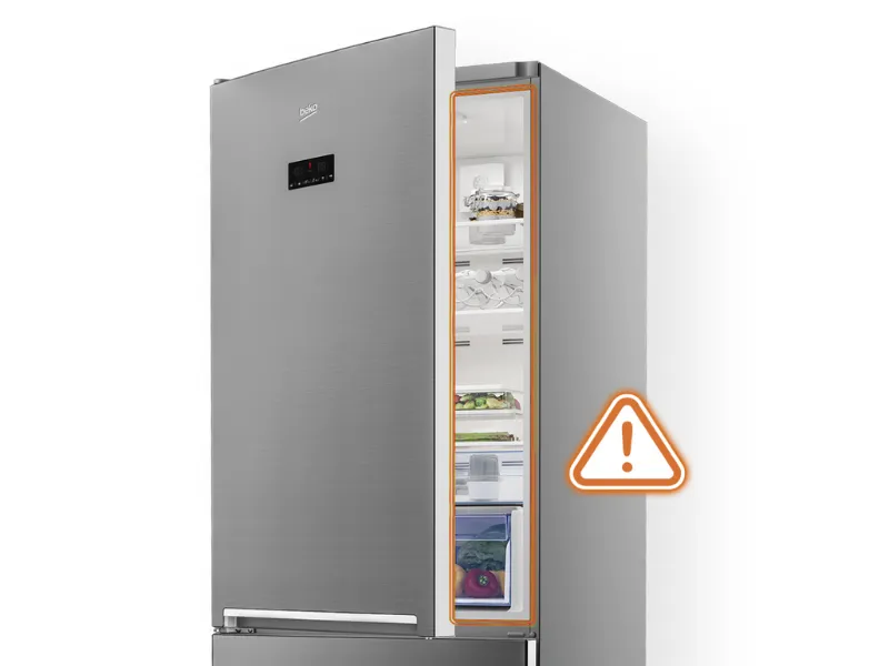 Alarm otvorených dverí v Beko BCNA306E4SN