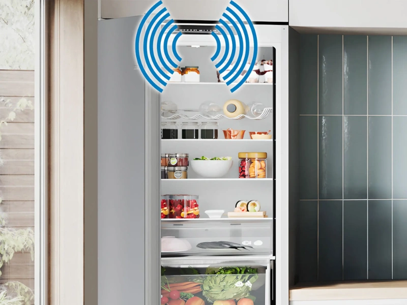 Mraznička Bosch GSN58VWEV v&aacute;s automaticky upozorn&iacute; na otvoren&eacute; dvere.