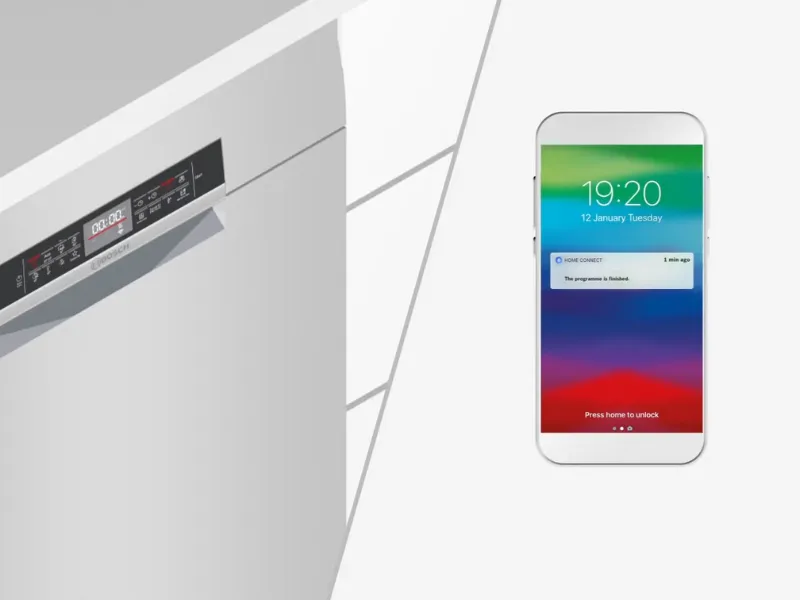 Push notifikácie vás držia v obraze o dianí v Bosch SPS4EMI61E