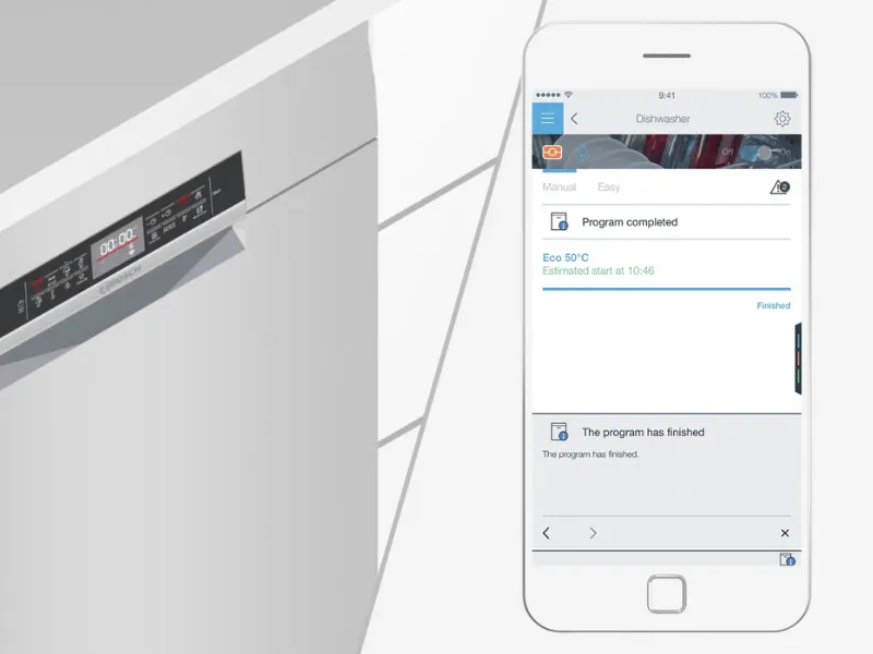Push notifikácie vás držia v obraze o dianí v Bosch SMH4EVX00E.