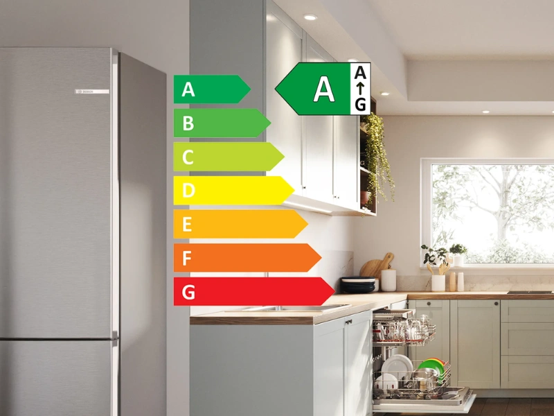 Energetická trieda A chladničky Bosch KGN392I1