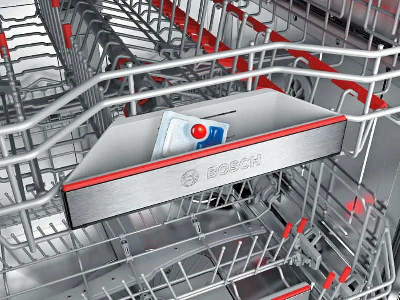 D&aacute;vkovac&iacute; asistent v um&yacute;vačke Bosch SPI6EMS21E zaist&iacute; &uacute;pln&eacute; rozpustenie um&yacute;vacieho prostriedku.
