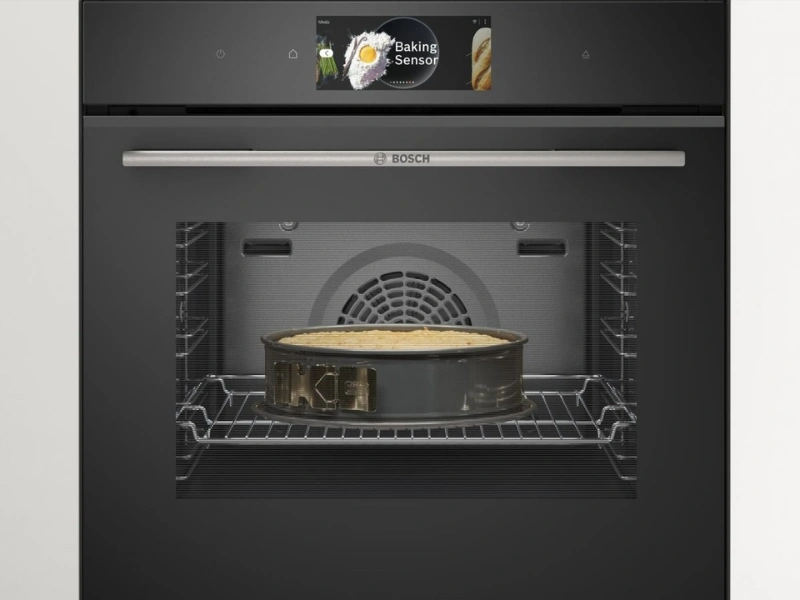 Senzor PerfectBake Plus v rúre Bosch HSG7584B1 sa postará o nadýchané dezerty.