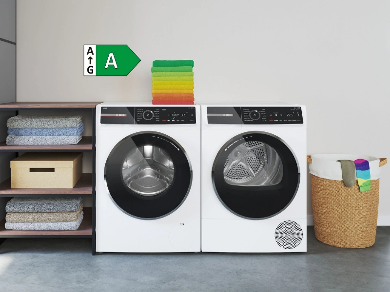 Vymeňte starého žrúta energií za úspornú práčku Bosch WGG256F0CS v triede A so spotrebou iba 51 kWh na 100 cyklov.