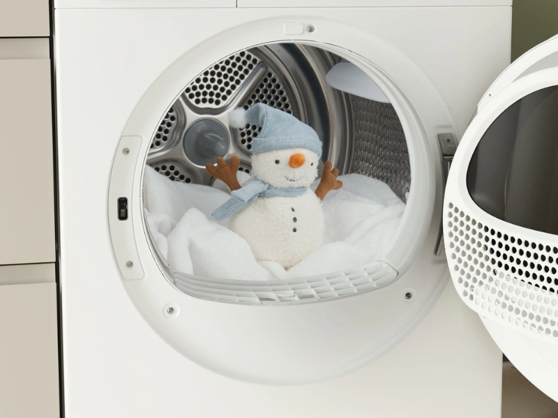 Sušička Bosch WRB247CNBY s funkciou Cool Dry suší pri teplote nižšej až o 25 % a chráni tak tkaniny.