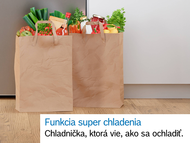 Inteligentná invertorová technológia automaticky prispôsobuje v chladničke Bosch KIN96ADC0 teplotu.