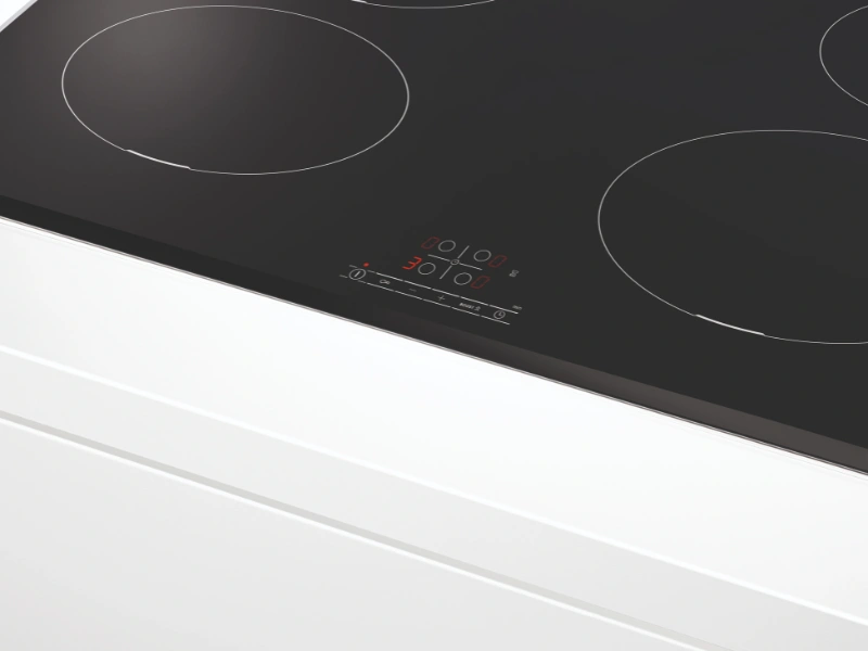 Indukčná varná doska Bosch PUE61RBB5E ponúka intuitívne dotykové ovládanie TouchSelect.