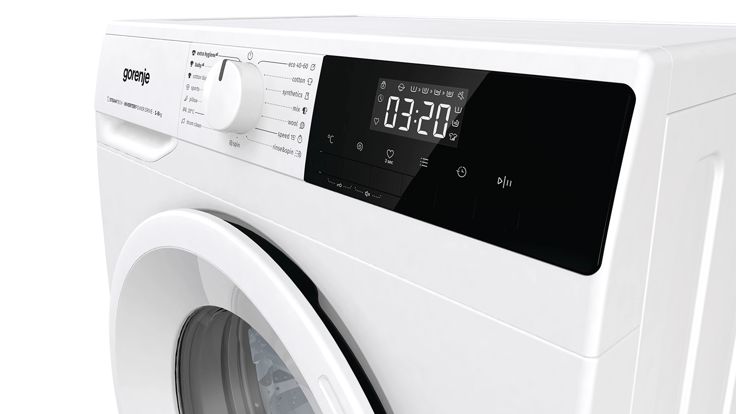 Detail vstavenia práčky Gorenje WNHPI84AS