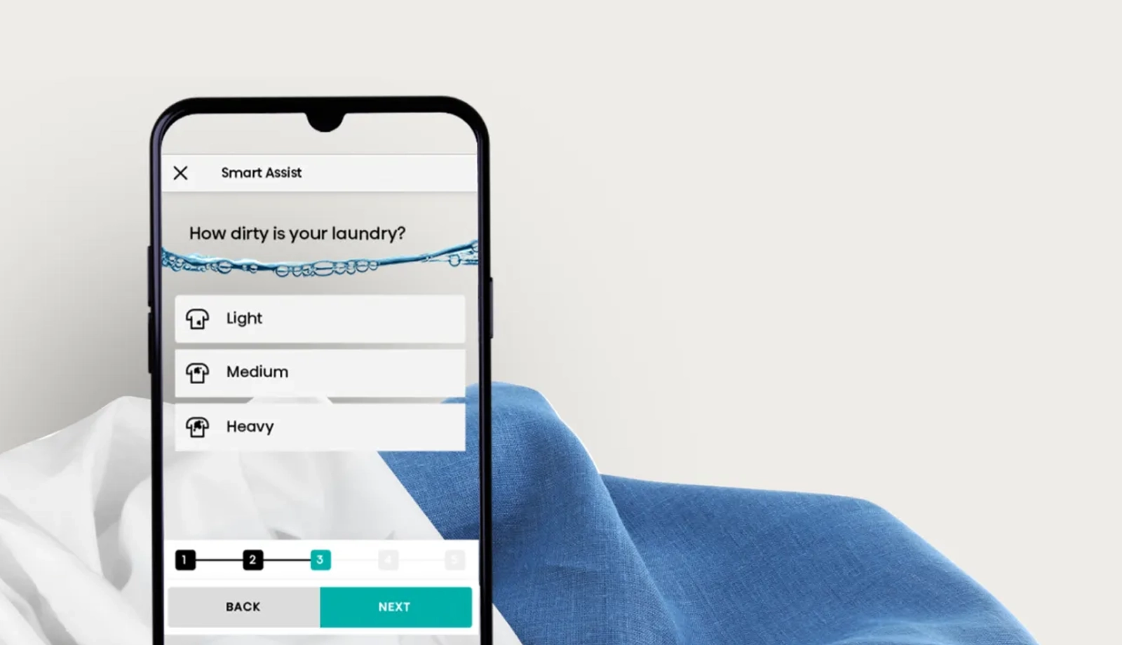 Hisense WD3S8043BW3 smart assist.