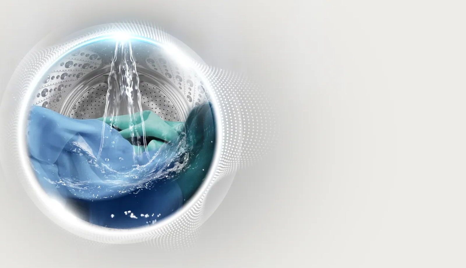 Hisense WD3S8043BW3 Tlakový prívod vody.