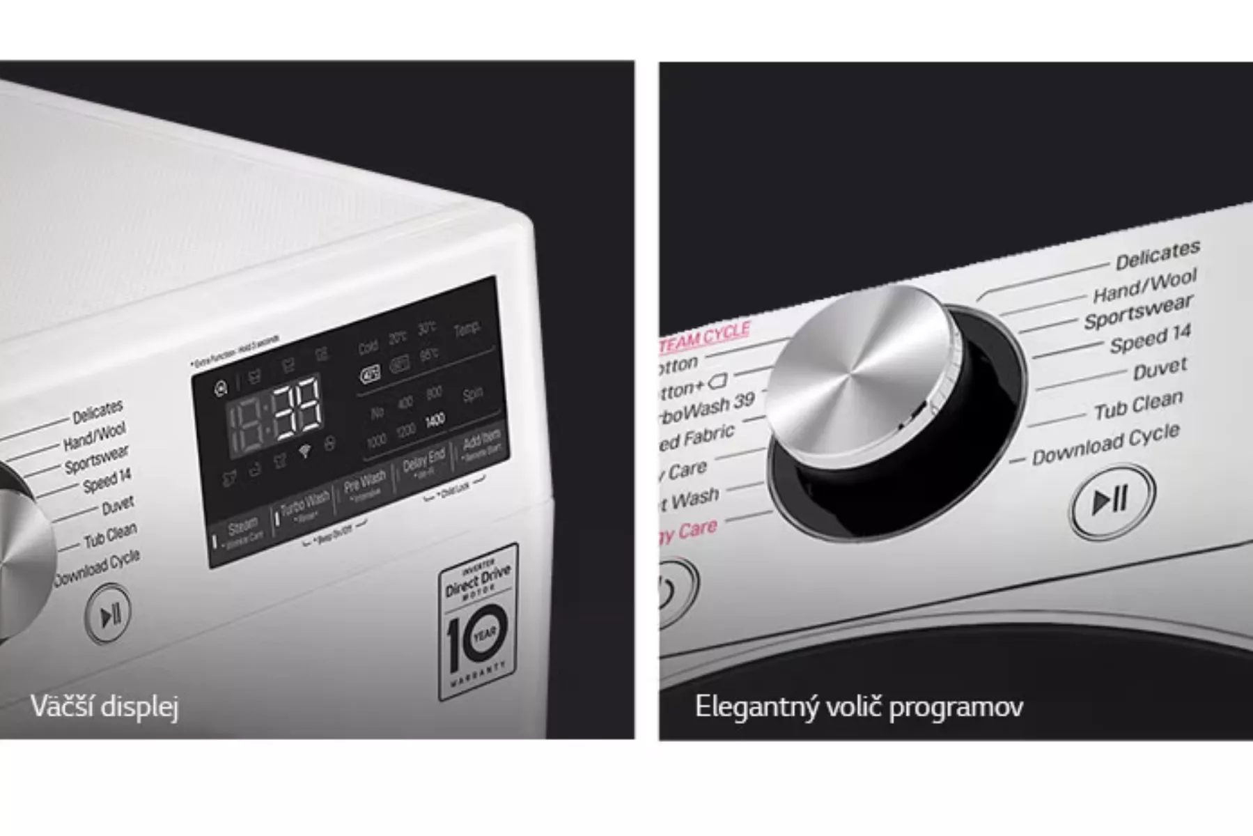 FLR7A82PG SPREDU PLNENÁ PRÁČKA LG krasa s vacsiou eleganciou