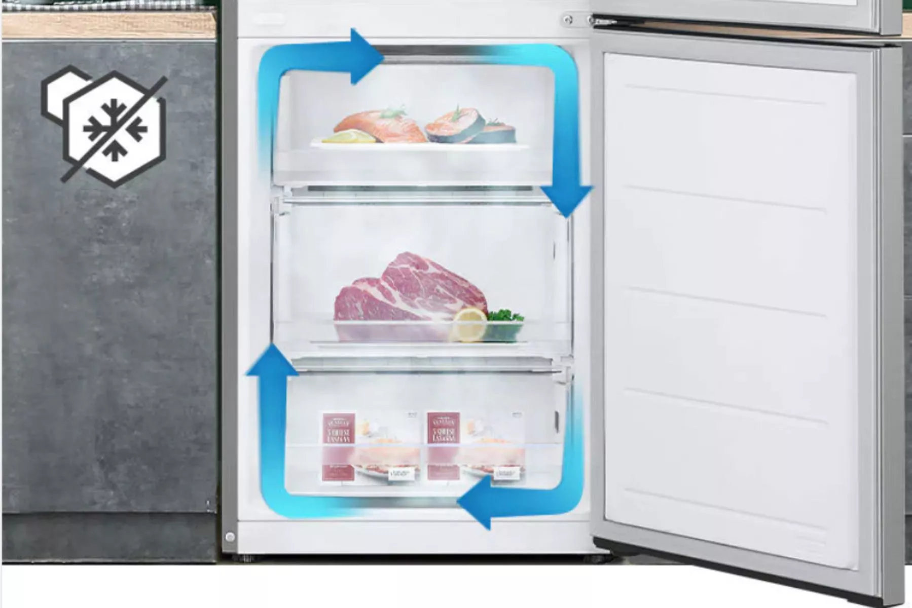 Dlhšia čerstvosť vďaka Multi Air Flow