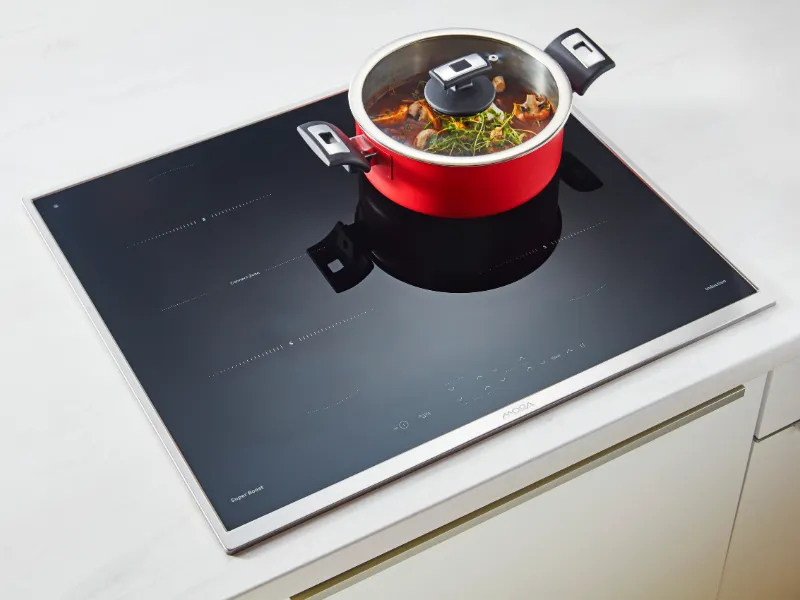 Vďaka funkcii PotDetect sa varn&aacute; doska Mora VDIS 677 FF automaticky rozpozn&aacute; miesto, na ktor&eacute; ste hrniec položili.