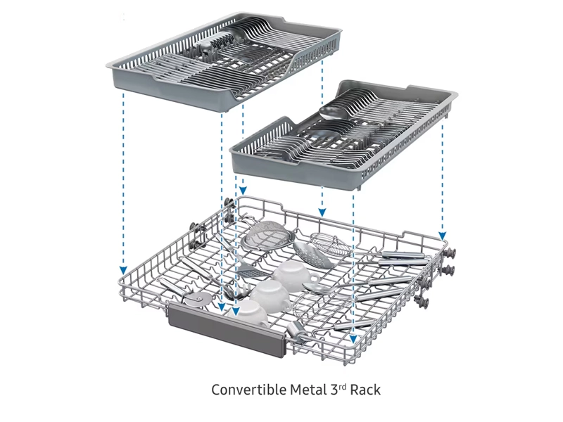 Samsung_DW60A6092IBET prispôsobiteľná kovová zásuvka