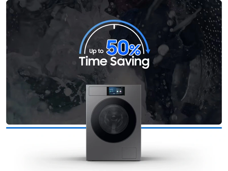 Ak žijete r&yacute;chlym tempom alebo si radi od&scaron;krtnete dom&aacute;ce pr&aacute;ce čo najsk&ocirc;r, pr&aacute;čku Samsung WW90DB8U95GHU4 si vďaka funkcii QuickDrive zamilujete.