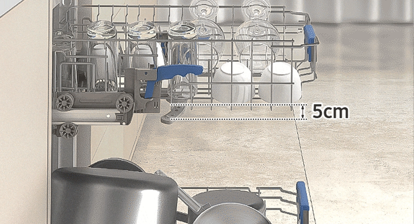 Um&yacute;vačka riadu Samsung DW50DG450B00LE funkcia Auto Adjust.