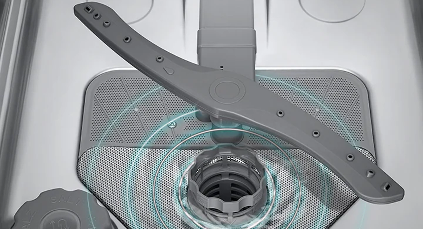 Um&yacute;vačka riadu Samsung DW50DG450B00LE Aqua Stop.