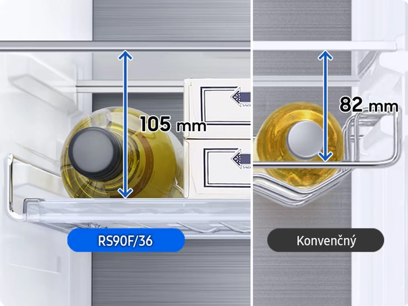 Samsung_RS80F64KEFEO priestor vo dverách