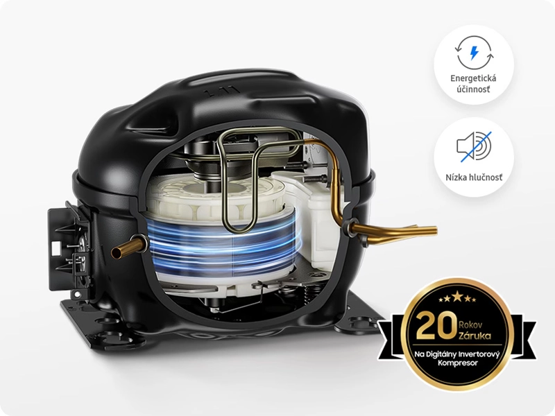 Samsung_RS70F64KDFEO invertorový kompresor