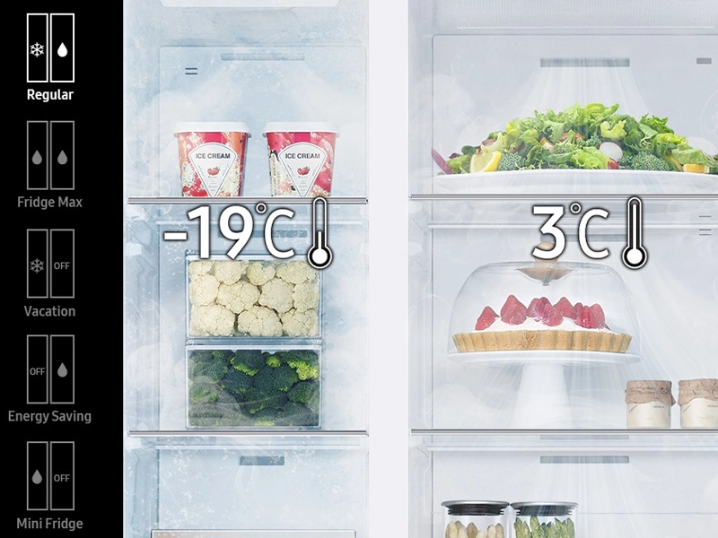 Samsung_RS70F64KDFEO režimy