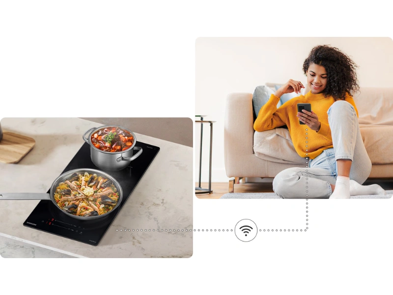 Varná doska Samsung NZ32BG2005FKU2 prináša Wi-Fi pripojenie s aplikáciou SmartThings.