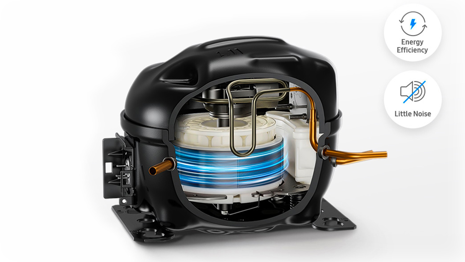 Chladnička Samsung RB38C600CS9/EF Invertorový motor.