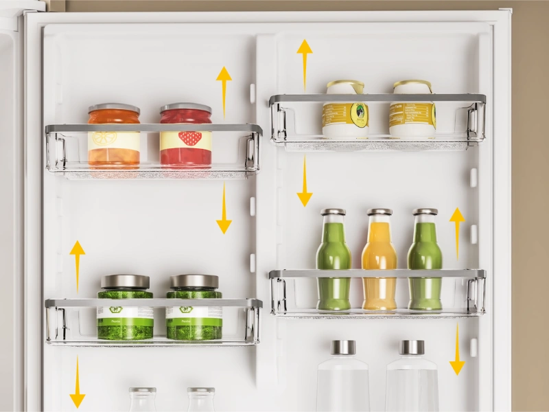 Vďaka systému SpaceManagement si upravíte vnútorné rozloženie chladničky Whirlpool SW8 AM2C XR2 presne podľa svojich potrieb.