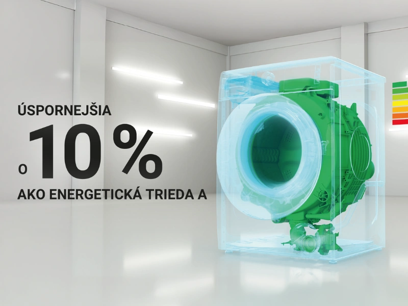 Práčka Whirlpool WPM 87W ADS EE je nekompromisne šetrná.