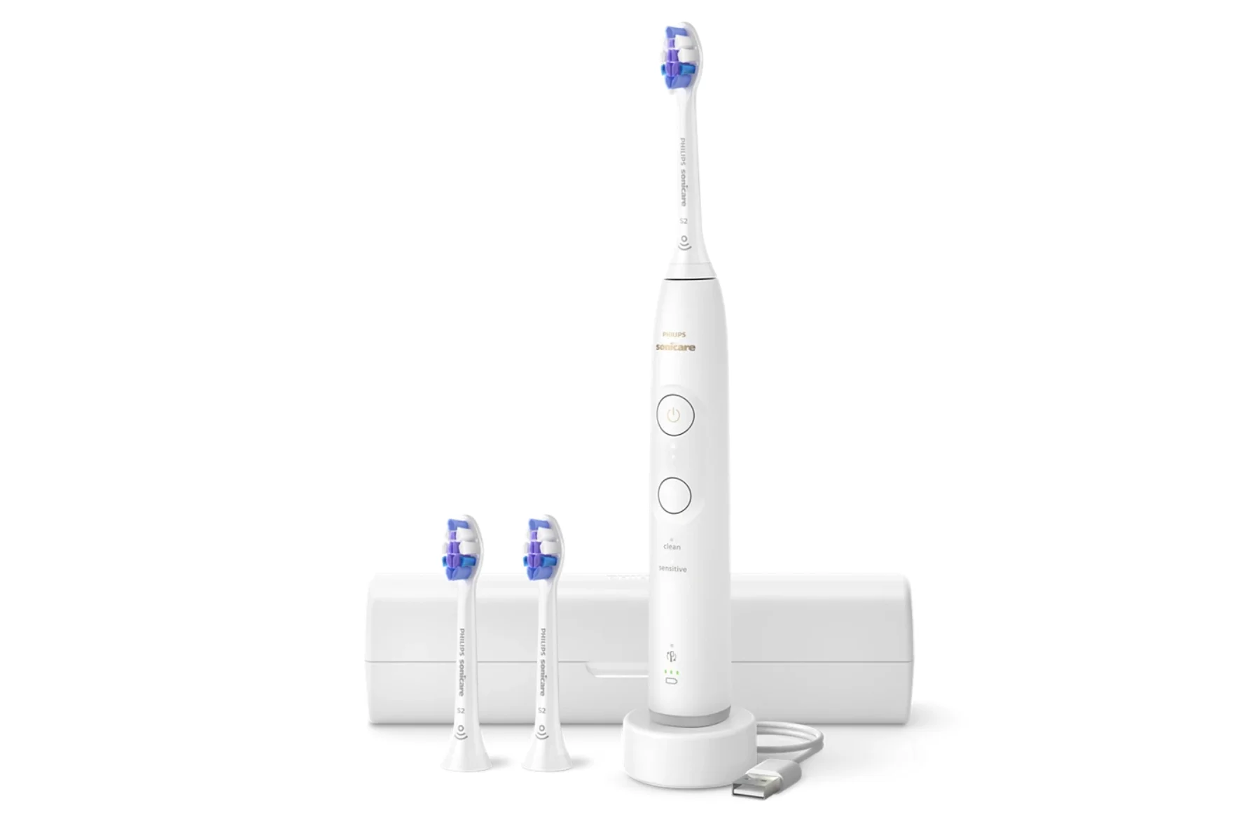 Sonická zubná kefka Philips HX7400/01 upozornenie na tlak