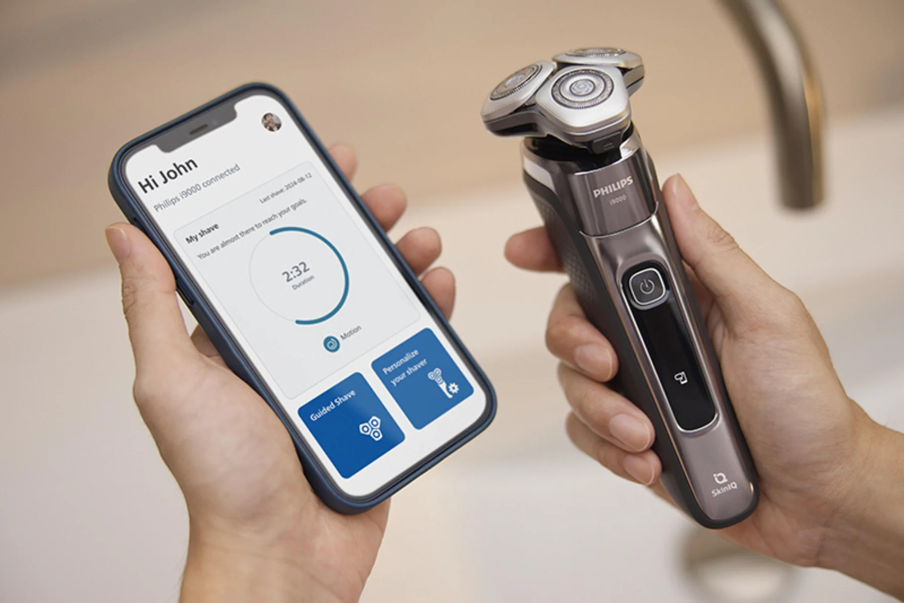 Holiaci strojček pánsky PHILIPS X9002/10 skiniq mobilna aplikacia