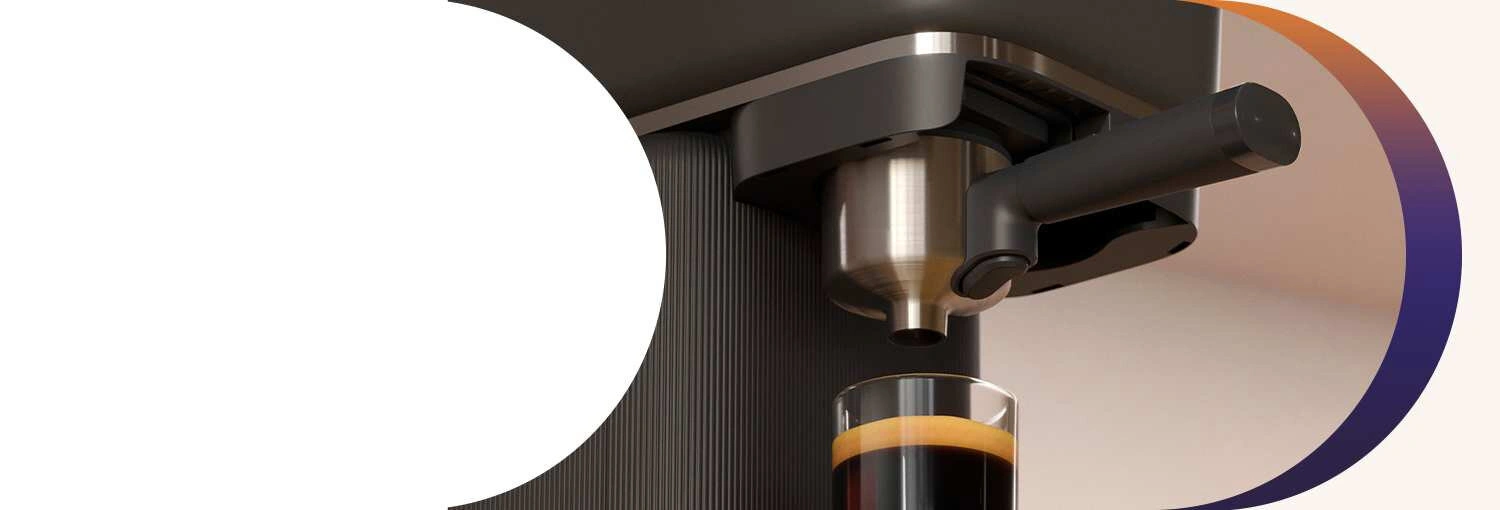 Pohodlná obsluha – jedným pohybom posuňte páku kávovaru PHILIPS Baristina BAR300/60