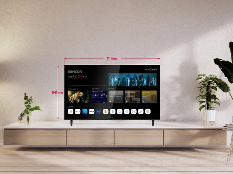 Smart televízor Sencor SLE 50US803B rozlíšenie.