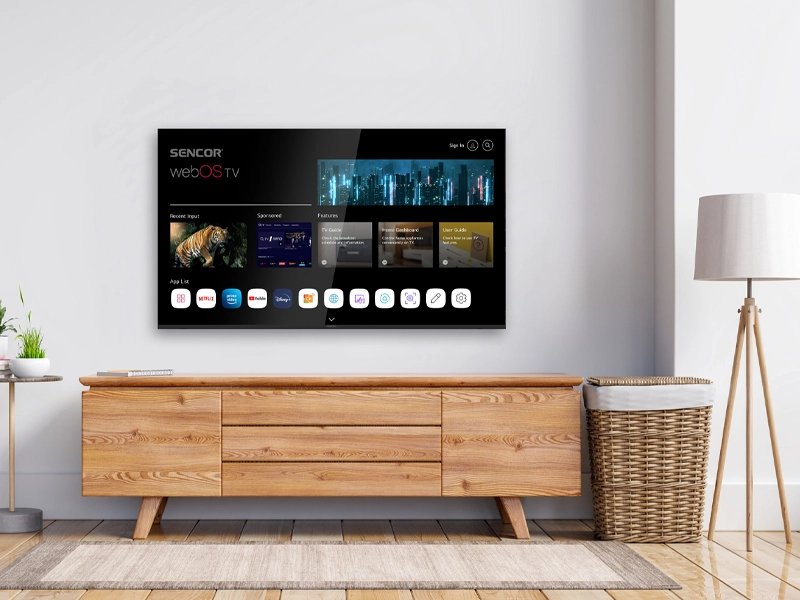 Smart televízor Sencor SLE 50US803B.