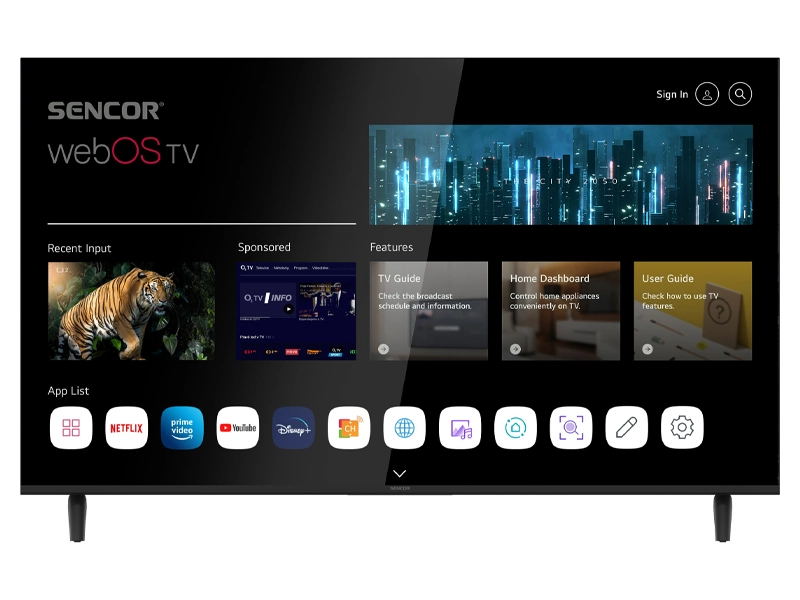 Smart televízor Sencor SLE 50US803B AIThinQ.
