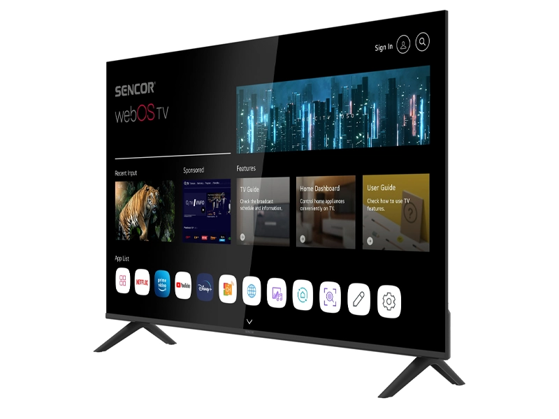 Smart televízor Sencor SLE 50US803B HBBTV.