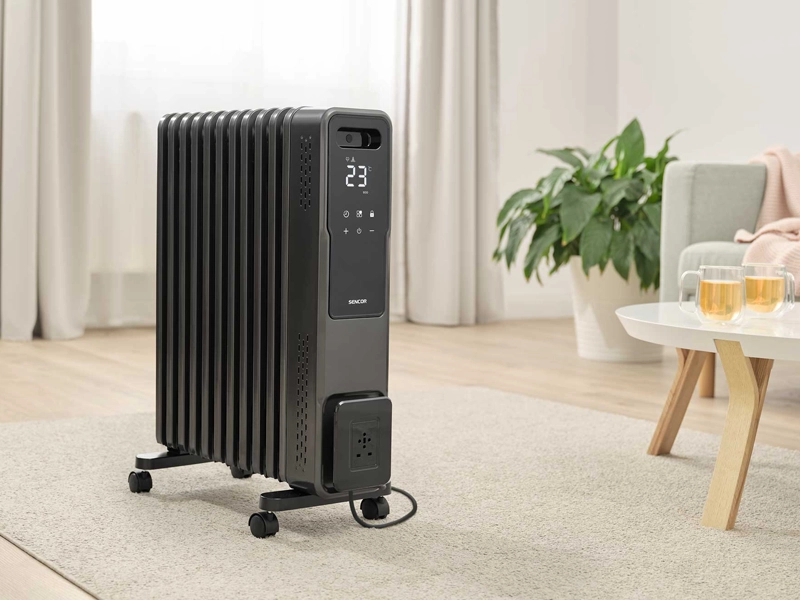 Sencor inteligentný olejový radiátor Sencor SOH 8211GY - bezpečnostné prvky.
